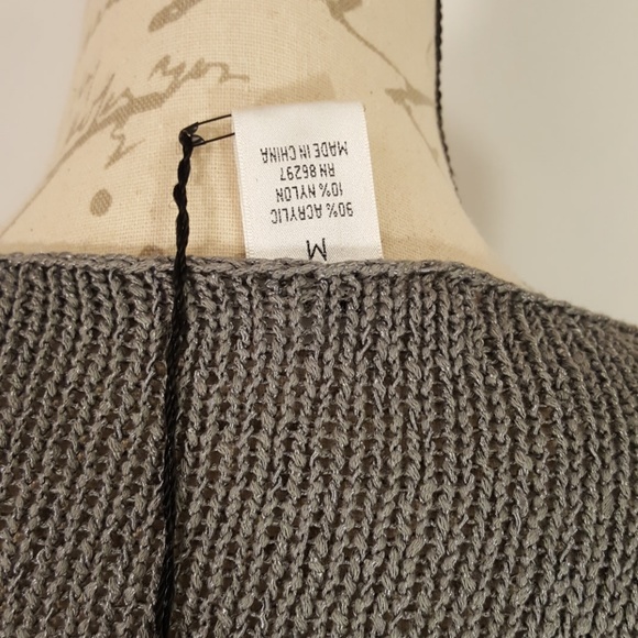 Vertigo Paris Gray Silver Crochet Dress Tunic - Picture 6 of 8